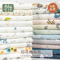 in stock 40s combed class a pure cotton printed knitted fabric babies' sleeping bag home wear saliva towel pillowcase fabric