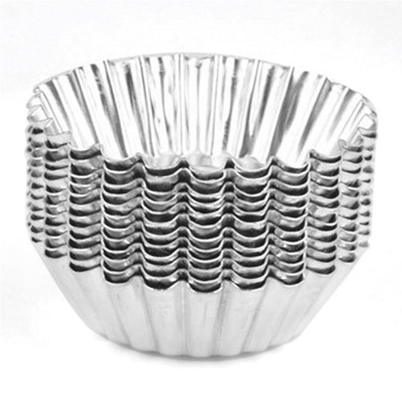 baking tool tart mold portuguese tart chrysanthemum-like mold coconut round cake mold aluminum thickened lace egg tart