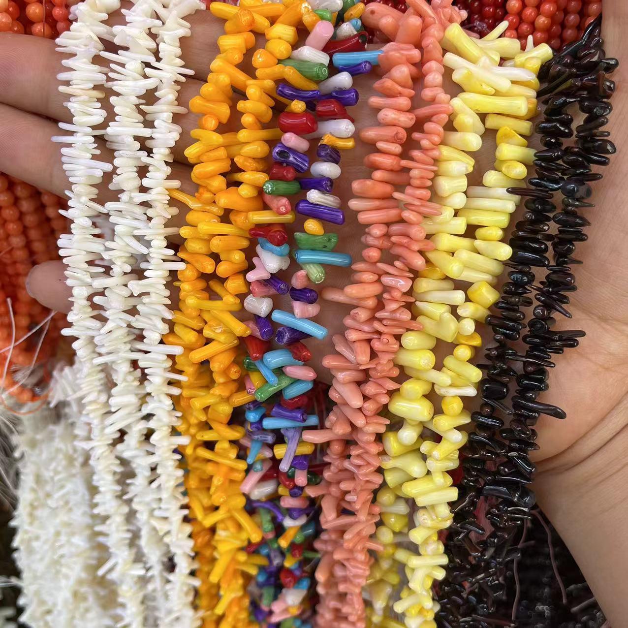 sea bamboo coral about 7-12mm coral seedlings dyed branches diy clothing necklace bracelet jewelry accessories batch