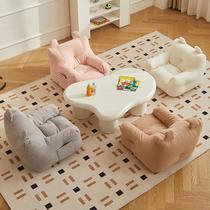 lazy sofa cartoon cute boy girl princess reading book corner layout mini bean bag single-seat sofa chair