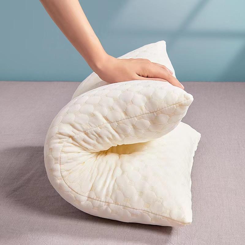factory wholesale thailand latex pillow meeting sale gift adult latex pillow spine massage pillow core printable logo Application Scenario