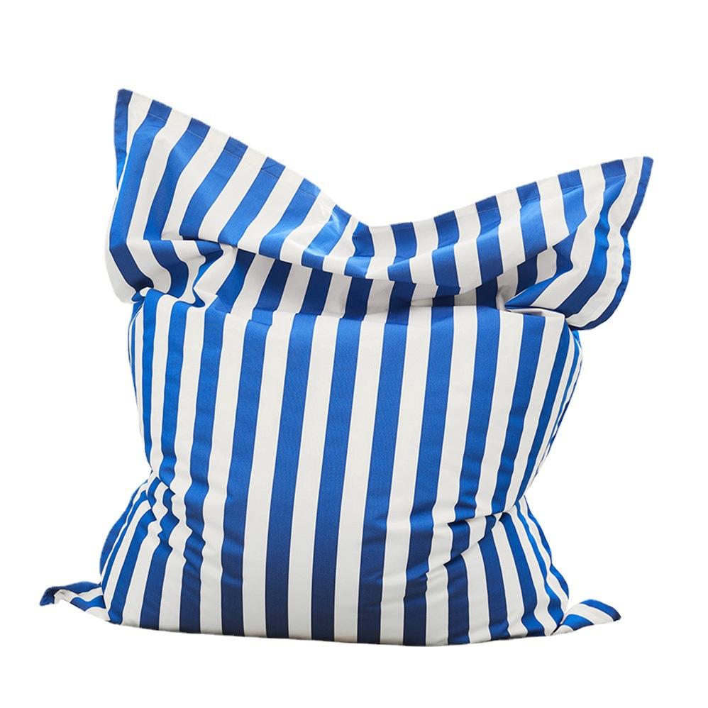 outdoor rectangular striped floating square bag bean bag lying bed hotel private swimming pool beach floating lazy sofa Item Picture