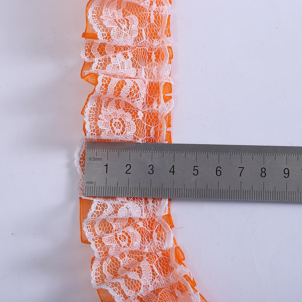 4cm yarn strip + lace color ethnic style lace wrinkle clothing home soft toy accessories factory wholesale Application Scenario