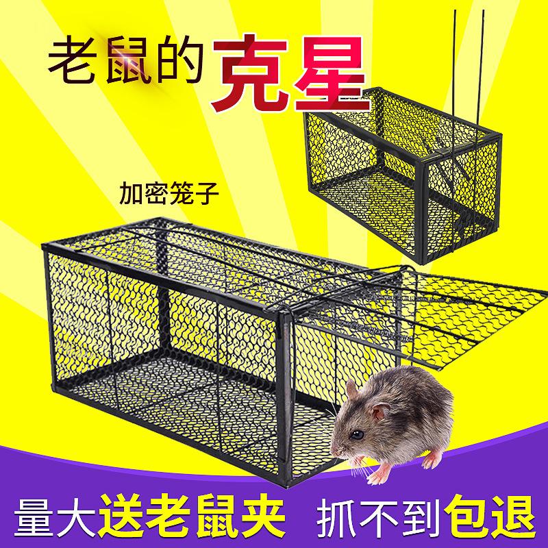 household indoor automatic deratization one nest end trap catch big mouse trap trap catch mouse metal iron cage full figure