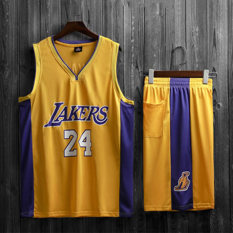 lakers james no. 23 jersey kobe no. 24 basketball uniform suit college student men and women ball uniform customizable