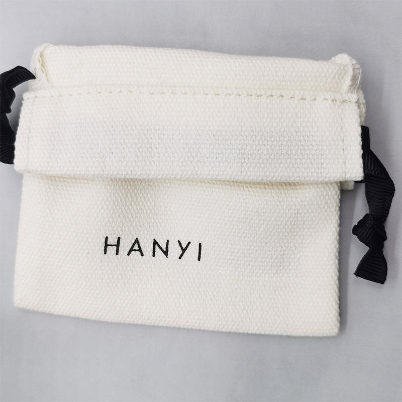 factory wholesale fiberglass canvas drawstring bundle environmental friendly muslin bag jewelry packaging small cloth bag jewelry storage bag Specification drawing