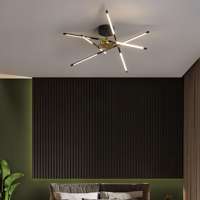Modern Minimalist Living Room LED Ceiling Light Creative Home Personality Dining-Room Lamp Study and Bedroom Shaped Decorative Lighting Application Scenario