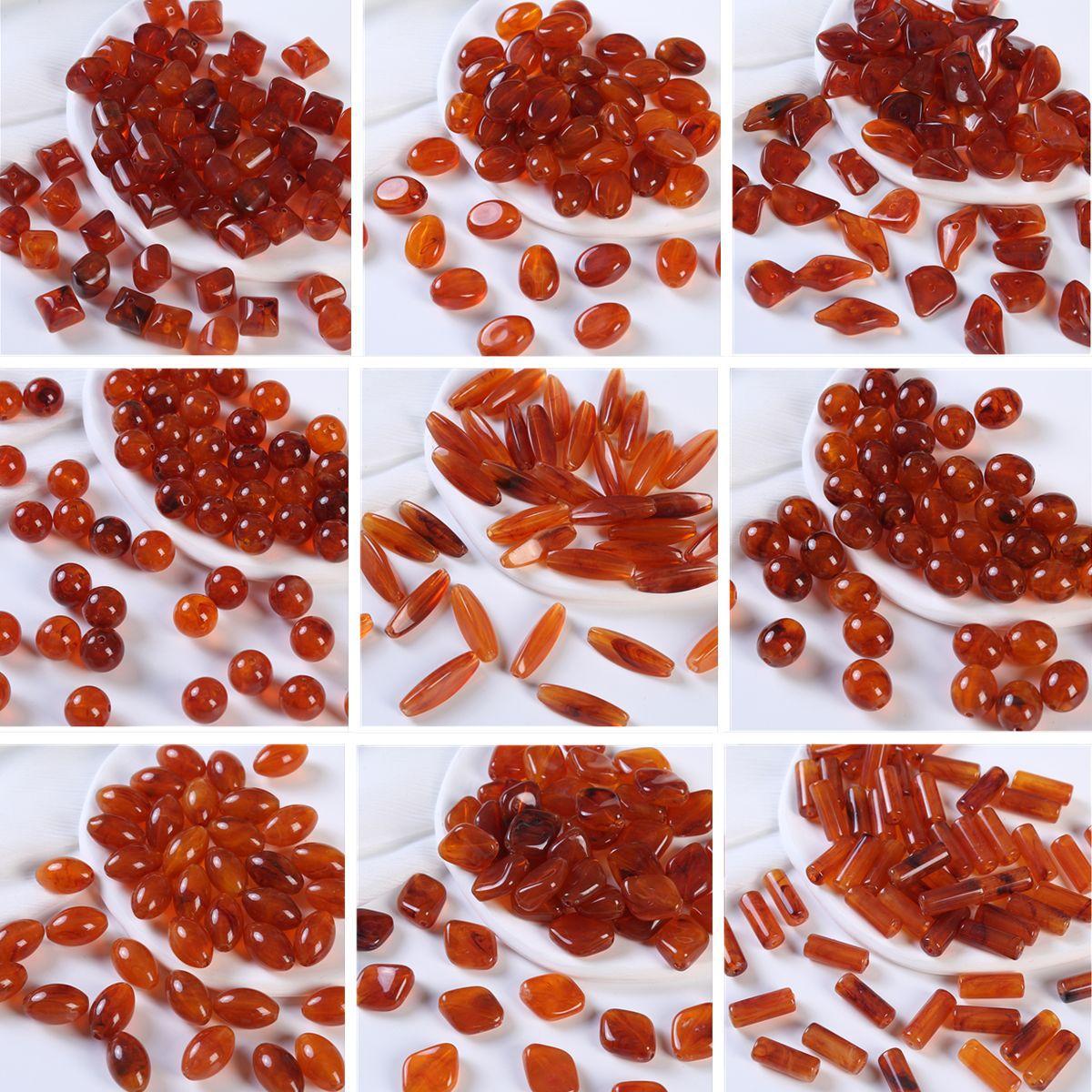 agate party acrylic agate-like amber irregular beads vintage diy blooming scattered beads handmade material