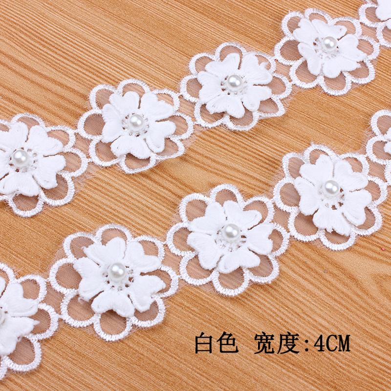 in stock white organza lace embroidery organza lace accessories embroidery flowers Application Scenario