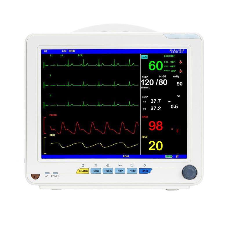 monitor ecg monitoring multifunctional 12.1-inch multi-parameter medical six-parameter portable bedside detector