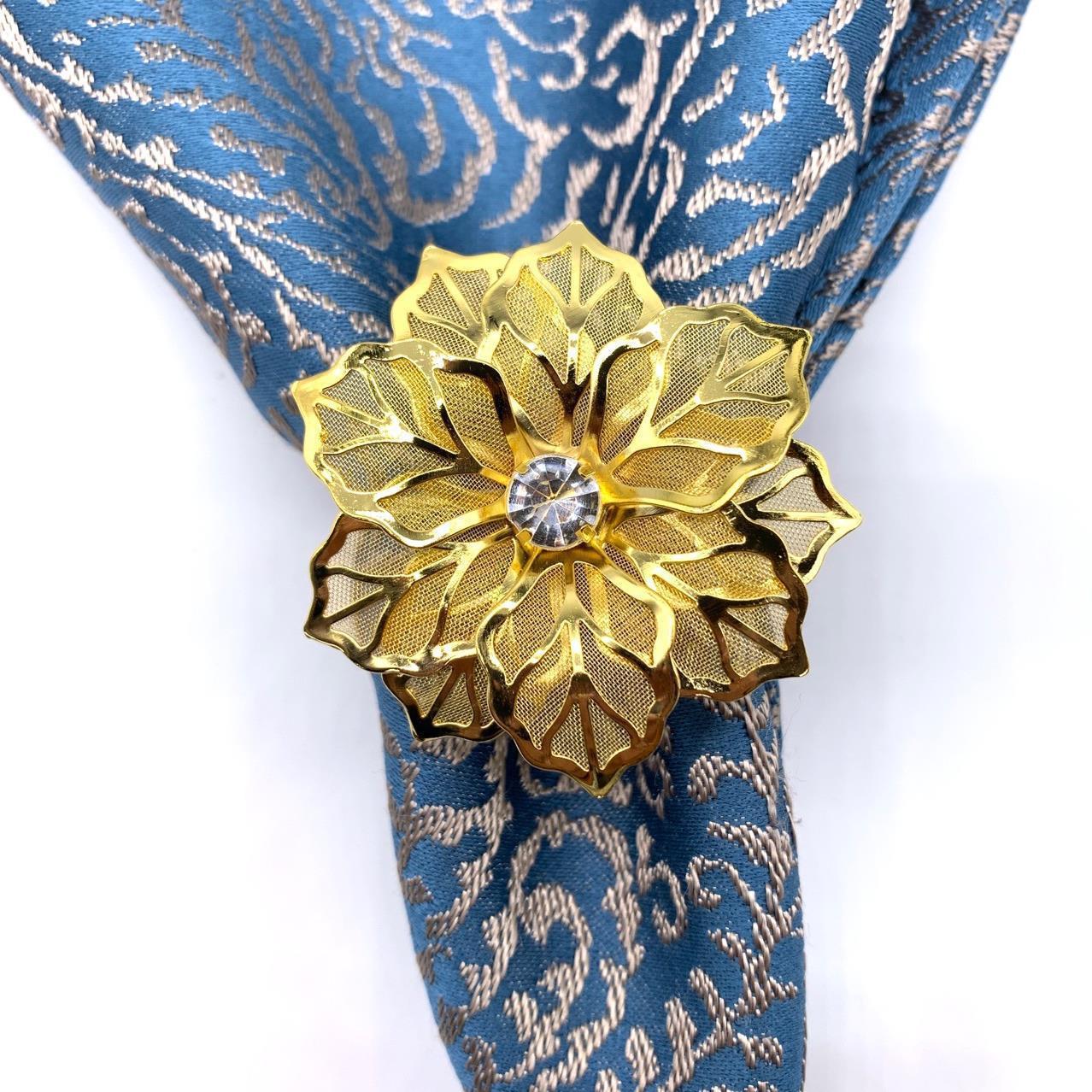 hotel western restaurant deer head rose metal napkin buckle ring napkin ring mouth cloth ring napkin ring golden factory supply full figure