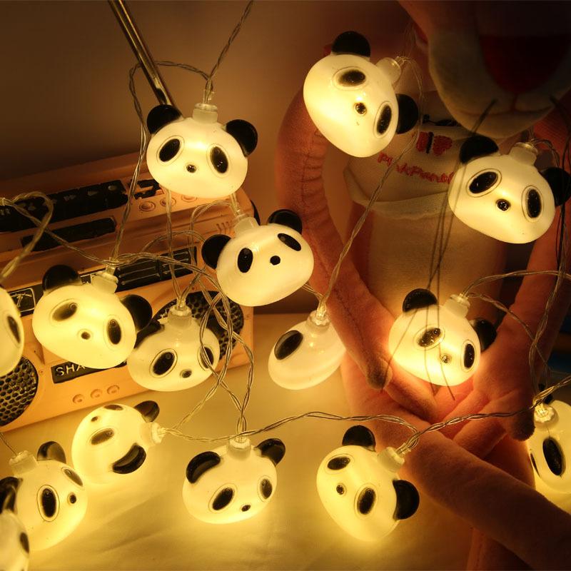 led new lantern panda creative lighting chain atmosphere genoptics aura essence string flashing light scene cartoon cute small night lamp full figure