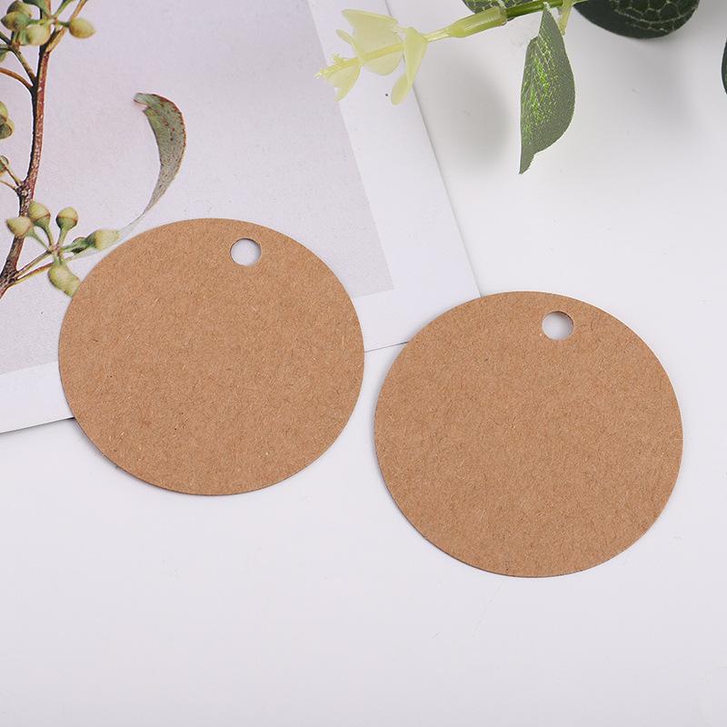 Gift Elevator Amazon Christmas Baking listing Message Vintage Kraft Paper round Blank Tag Spot details Picture