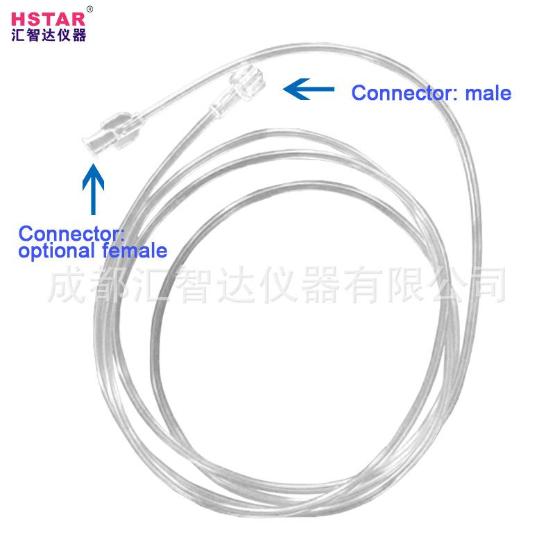 medical carbon dioxide connection pipe sampling connection pipe o2/co2 tube full figure