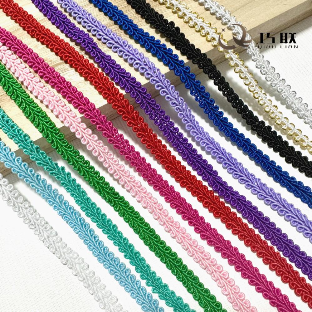 0.8cm herringbone edge centipede lace factory direct supply gold and silver color clothing necklace decorative accessories