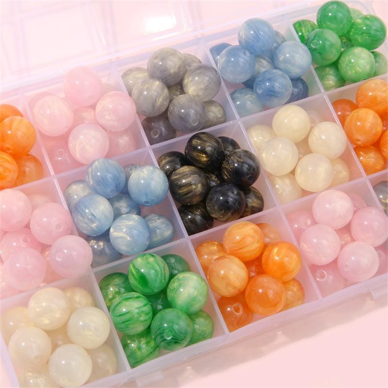 fantasy starry sky resin quicksand gold imitation eye beads beads diy handmade bracelet necklace jewelry accessories