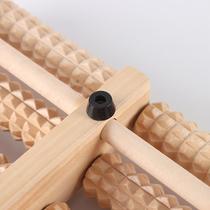 custom roller massager small nail five rows foot massage device foot massage wooden wheel massager foot massage