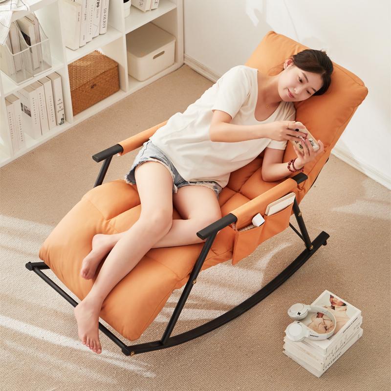 rocking recliner balcony home adult lunch break sleeping lazy sofa leisure internet celebrity rocking chair leisure chair Specification drawing