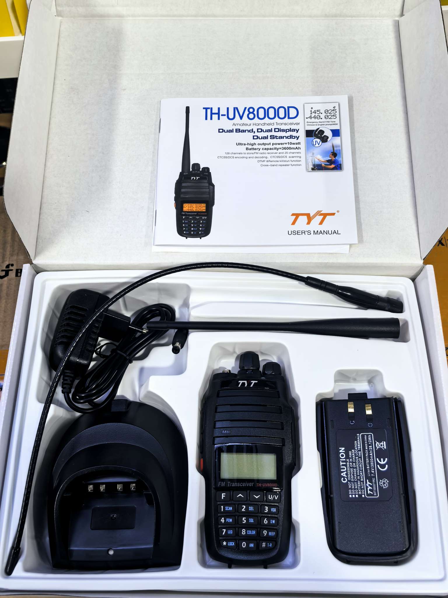 TYT 对讲机  TH-UV-8000D无线户外车友协会工地物业管理超市仓库塔吊司机对讲机详情图2