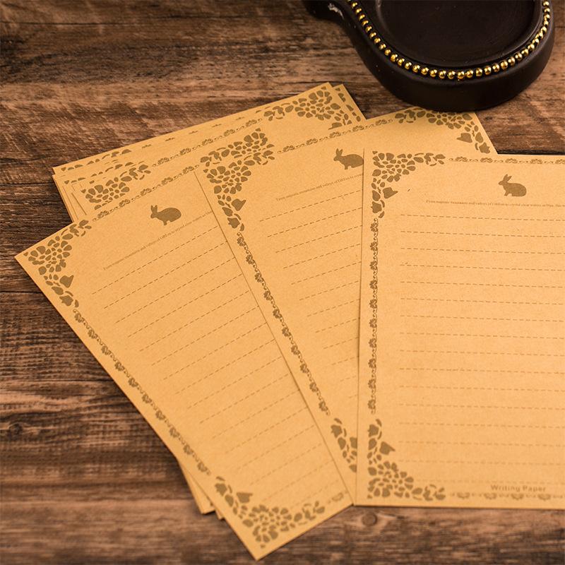 letter paper envelope printing production retro kraft paper thick white chinese style a5a4 antique love letter confession letter paper