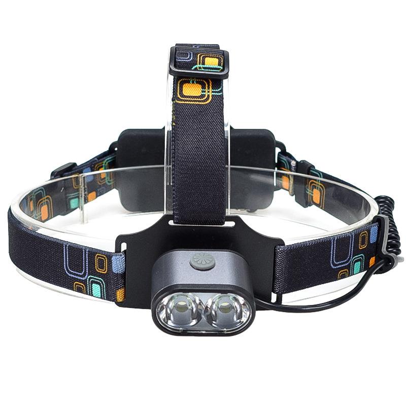Cross-Border Led Working Headlamp Head-Mounted USB Chargable Lithium Battery Headlamp Waterproof Outdoor Fishing Major Headlamp Item Picture