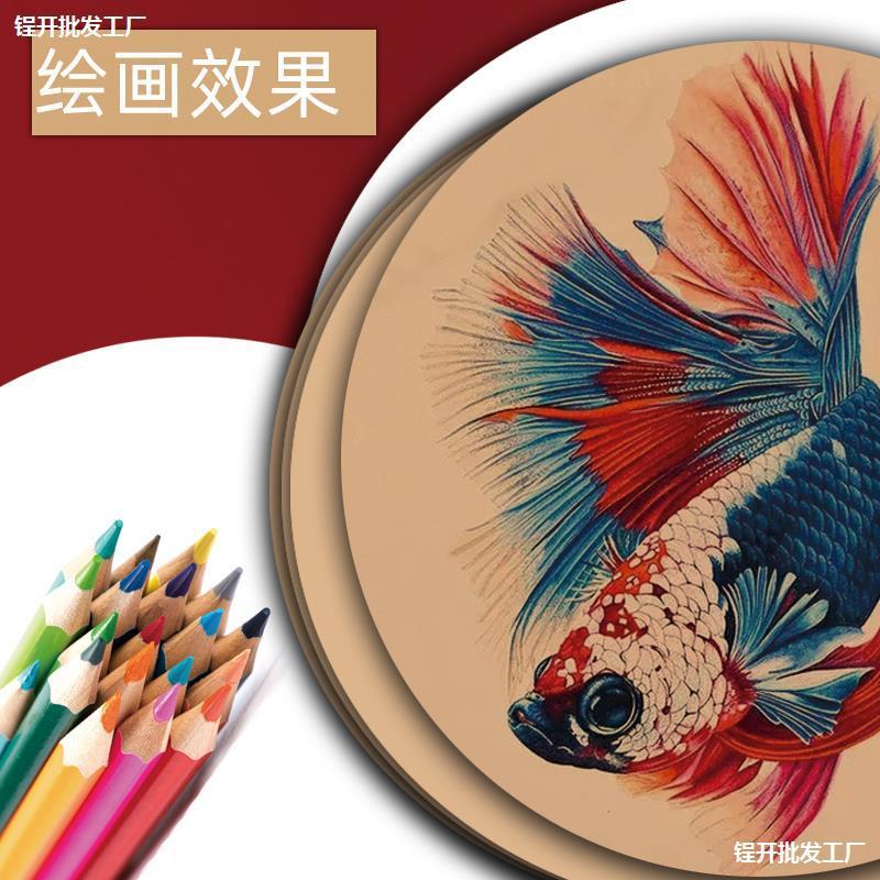 round cardboard only for art white cardboard thick cardboard round kraft paper drawing paper black 20/25/29/3 details Picture