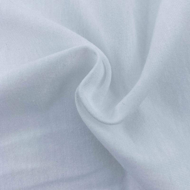 polyester cotton jersey t-shirt fabric tc single-sided jersey sports short sleeve clothing plain weaving knitting fabric