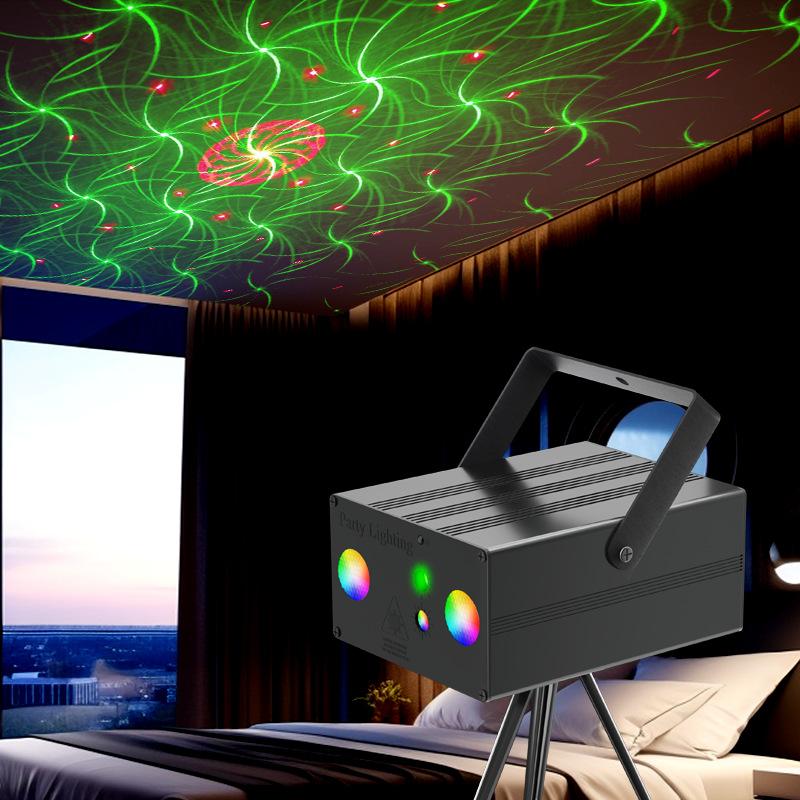 ktv family colorful stage lighting dj disco dancing ambience light bar flash voice control laser light
