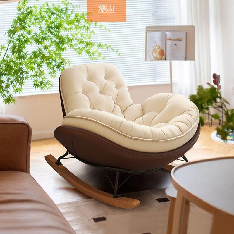 lazy sofa rocking chair bedroom recliner adult living room single balcony leisure home rocking chair reclining couch details Picture