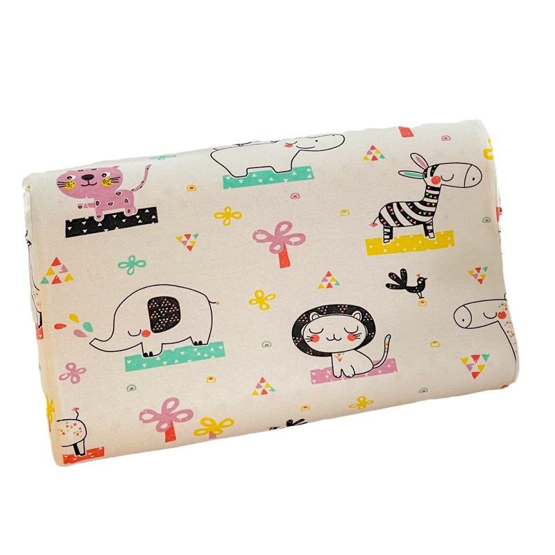 factory wholesale thailand children's latex pillow printed cotton children's pillow kindergarten nap pillow gift wholesale Item Picture