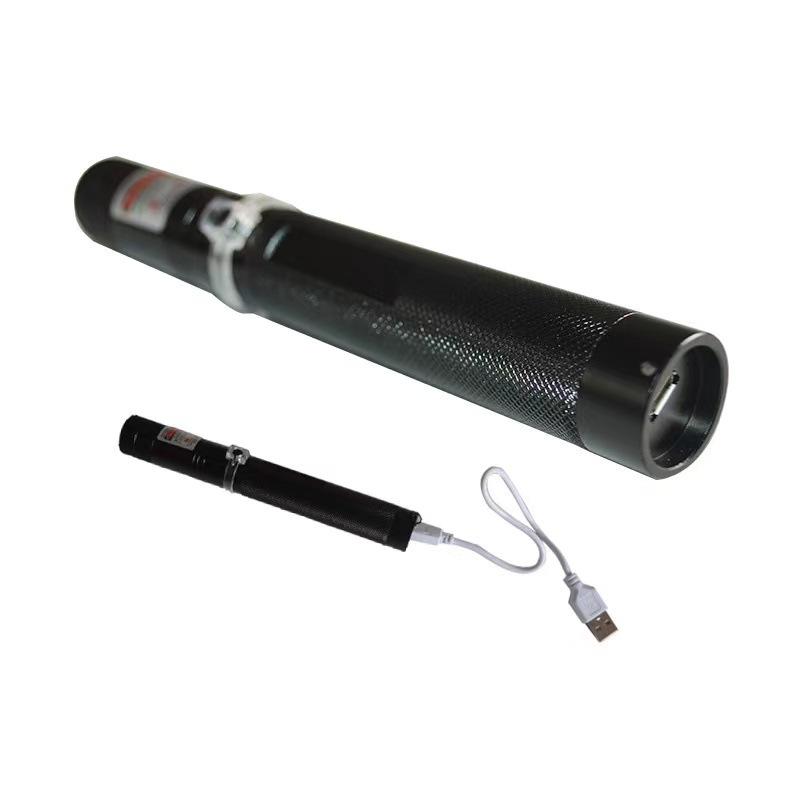 Factory in Stock Rechargeable Usb303 Green Light Starry Sky Outdoor Finger Star Red Light Laser Light Flashlight Laserpointerpen
