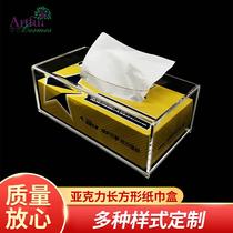 transparent acrylic tissue box tissue tissue towel storage box desktop kitchen napkin toilet new product recommendation