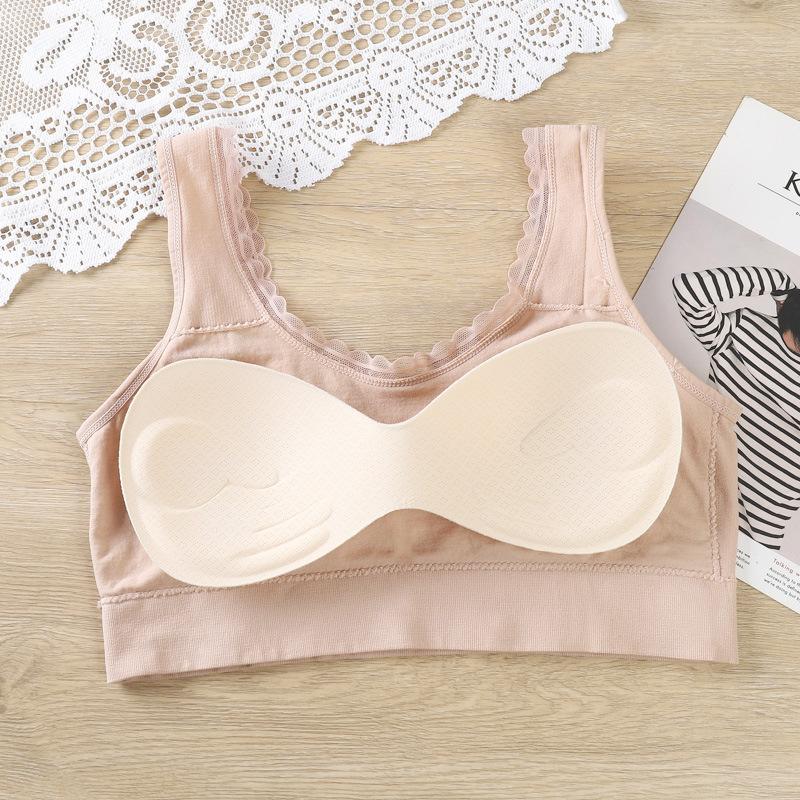 Extra Large plus-Size Anti-Exposure Beauty Back Tube Top Women's Seamless Wide-Brimmed Shoulder Strap Chest Wrap Underwear Latex Breathable Coaster Application Scenario