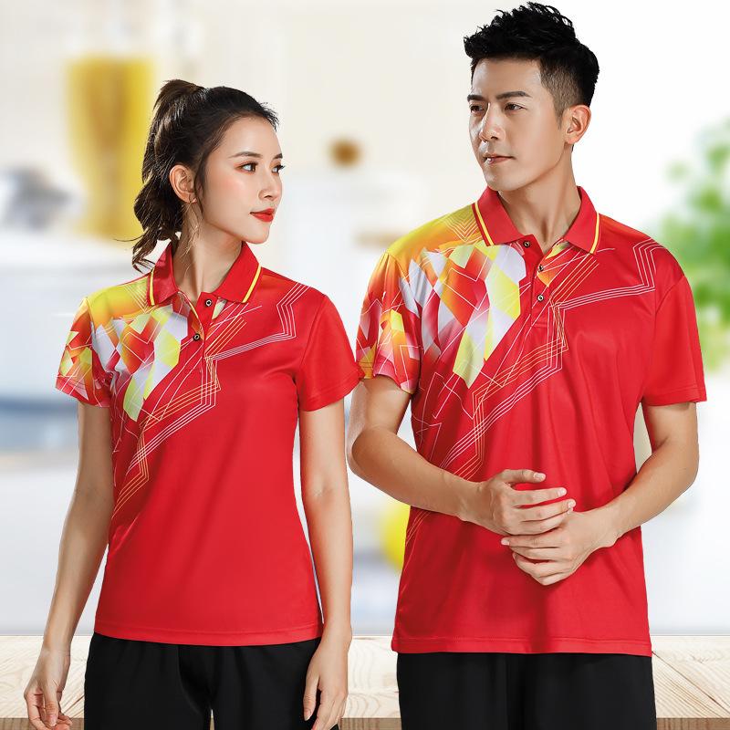 badminton clothing baby boy and girl summer sports short-sleeved t-shirt jersey table tennis training wear new tennis ball uniform