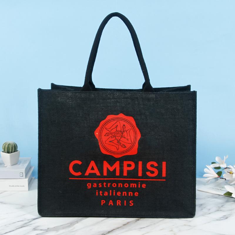 Hessian Cloth Handbag Wholesale like Linen Handbag Sack High Density Coated Fabric Core Handbag