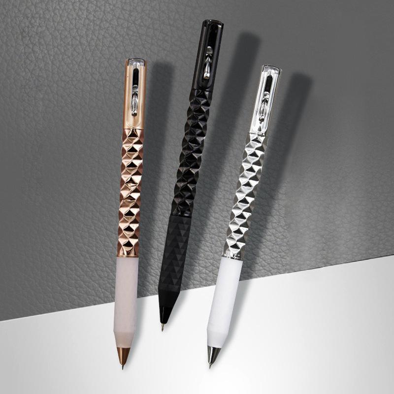 diamond geometry bullet mechanical pencil press diamond gel pen gift pen source factory wholesale bullet mechanical pencil decompression pen details Picture