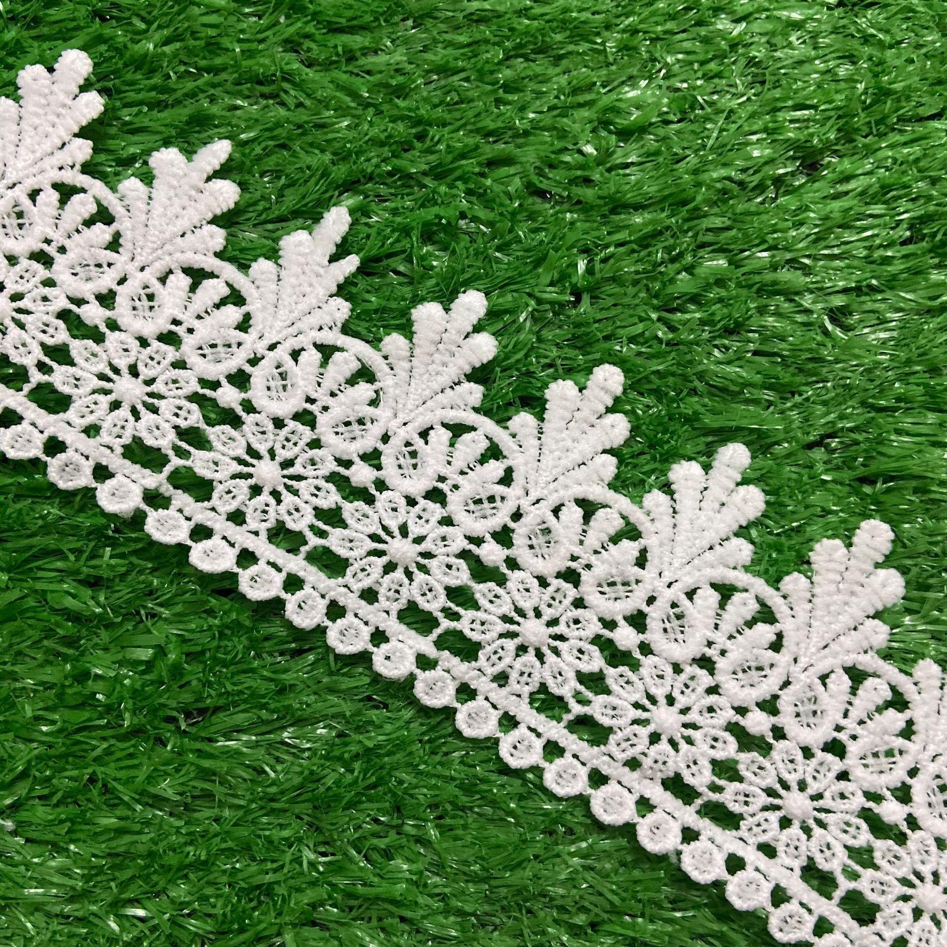 factory direct supply spot high quality lace water soluble milk silk embroidery lace embroidery accessories lace trim full figure