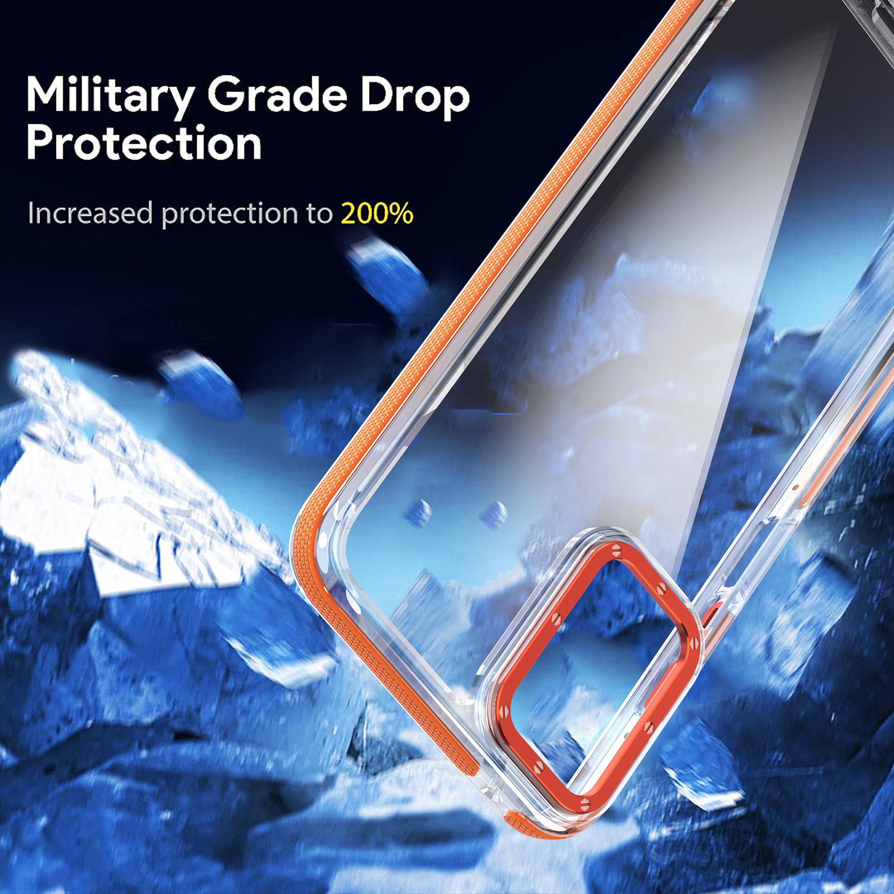 2024 new applicable moto-g 5g/power5g 2024 two-color color transparent flat drop-resistant phone case