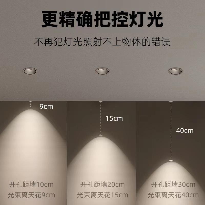 led full spectrum light spot-free household deep cup narrow edge embedded wall washer anti-glare hill spotlight wholesale Application Scenario