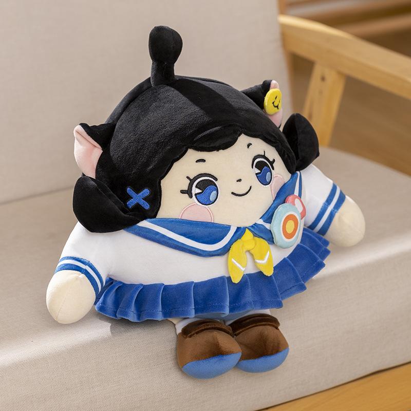 egg puff party decompression plush toy naughty maruko genuine egg puff t-shirt doll doll birthday gift