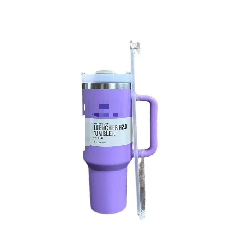 跨境爆款现货ebay史丹利stanley2代40OZ大容量不锈钢车载保温水杯白底实物图