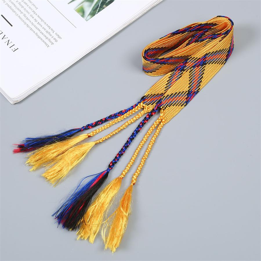 SOURCE Manufacturers Supply Color Braided Rope Sports Casual Pants Rope Net Red Belt Clothing Accessory Laces