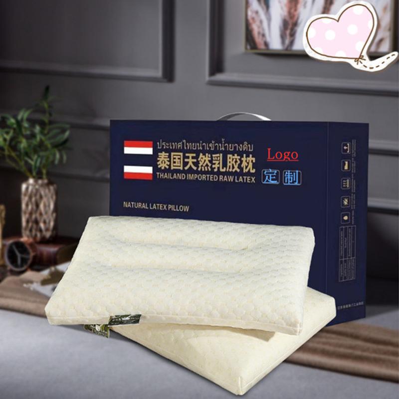 thailand latex particle pillow wholesale jewelry gift adult massage pillow core latex pillow cervical pillow printable logo full figure