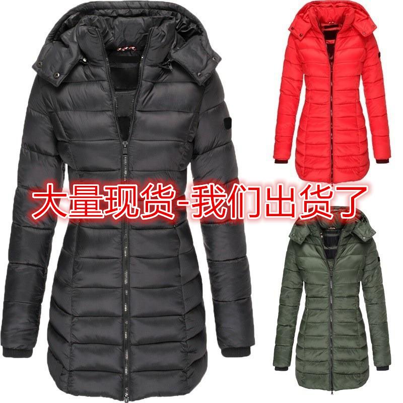 new winter korean style new women's cotton padded clothing women's mid-length slim quilted coat warm down cotton jacket