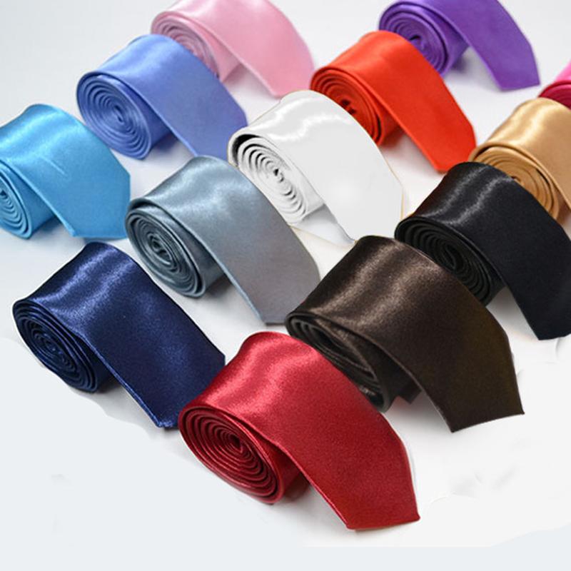 Tie Men's Spot 5cm Korean Style Solid Color Narrow Tie Casual Small Necktie Black 5cm Groom Wholesale full figure