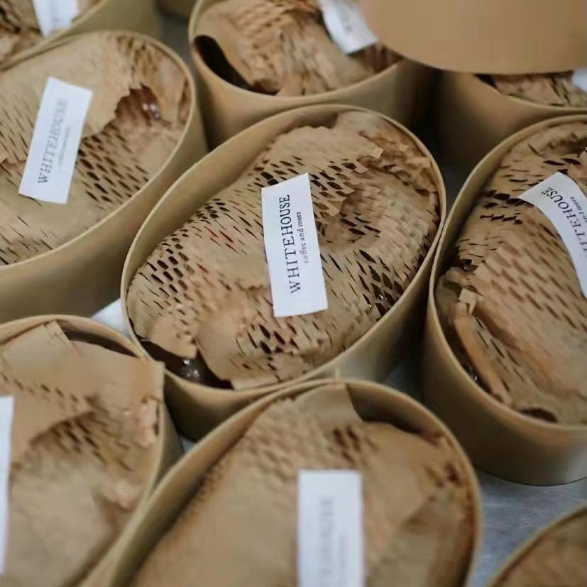 kraft paper honeycomb paper honeycomb paper degradable eco paper buffer packaging material bouquet gift gift wrap paper