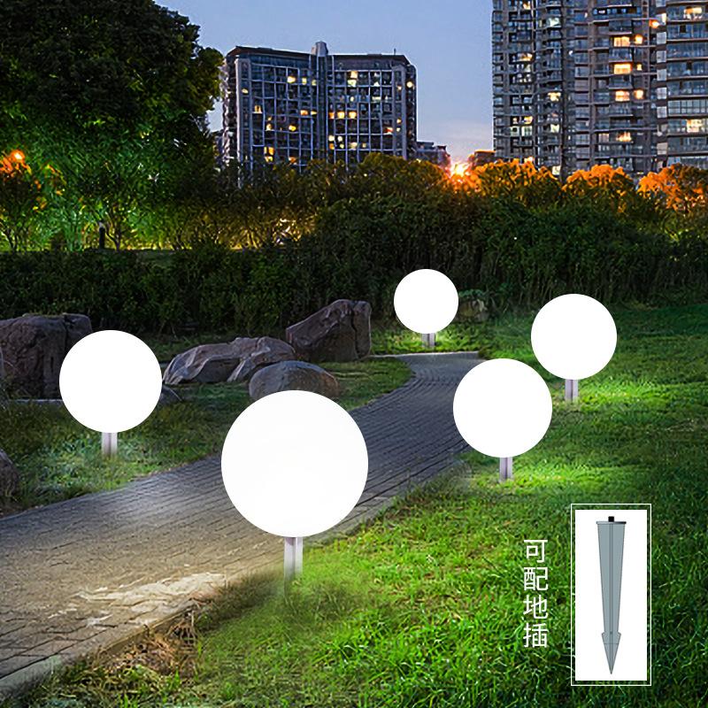 solar light-emitting ball light outdoor waterproof led courtyard lawn decorative light landscape lighting atmosphere light wholesale Application Scenario