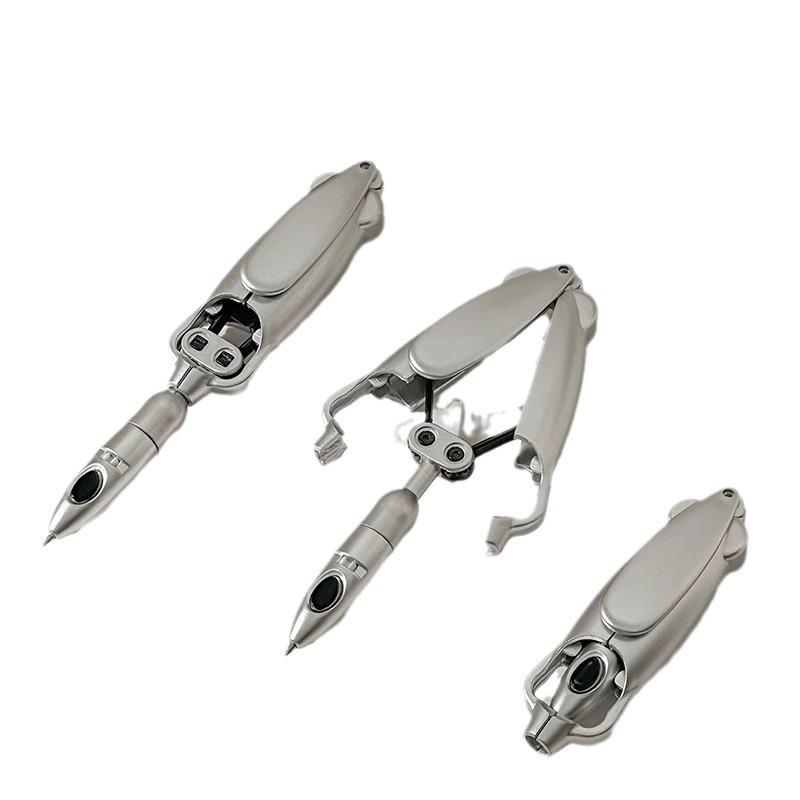 black technology online red bullet mechanical pencil decompression automatic fun stationery squid exotic flower press-type ballpoint pen gel pen Item Picture