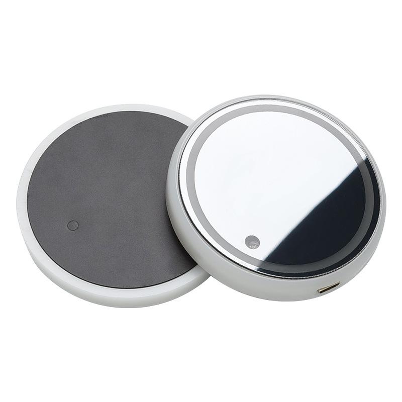 car led luminous water cup mat colorful water cup mat car ambience light solar usb charging non-slip coaster Item Picture