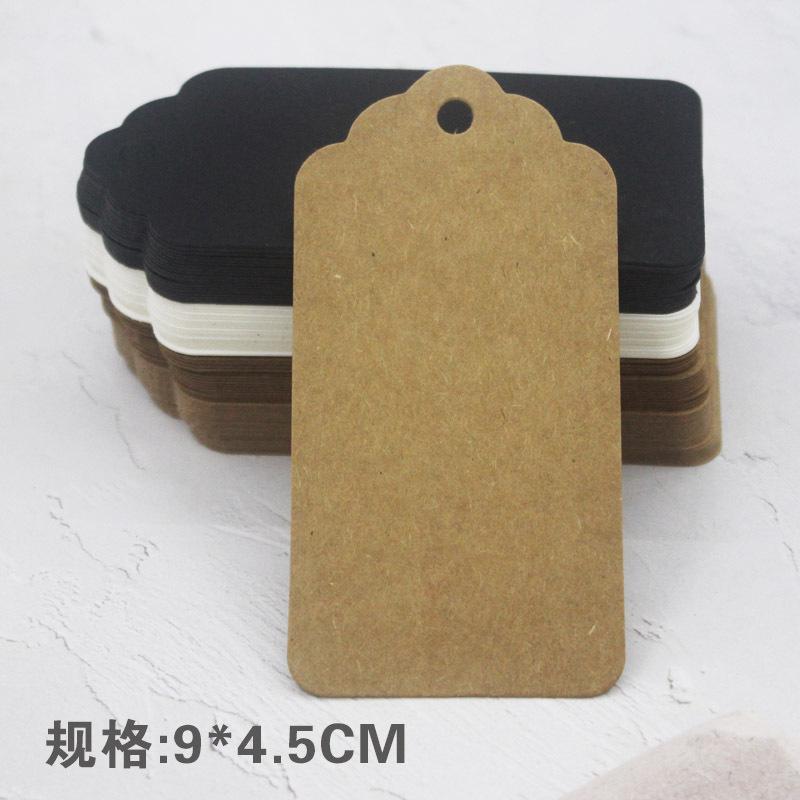 clothing tag diy blank hang tags small card ins kraft paper card label tags children's clothing tag white card thick